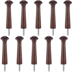 10 Pieces Wooden Shaker Peg Screw-on Pegs 3.62 Inch Long Unfinished Wood Shaker by Jetec