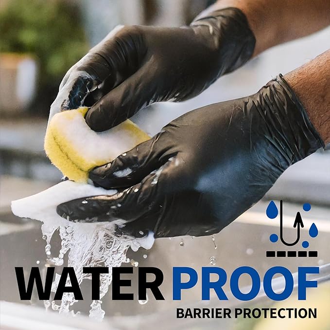 Medical Soft Max™ Black Nitrile Disposable Gloves, Latex-Free & Powder-Free - Image 8