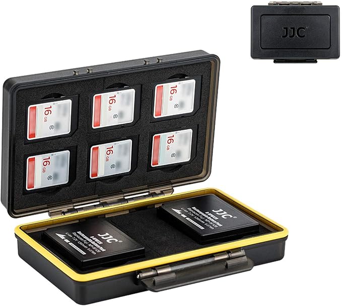 Fujifilm NP-W126 NP-W126S Camera Battery Memory Card Storage Case Holder by JJC
