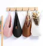 100% Linen Hanging Storage Bags Baskets 2 Pcs, Small Wall Storage Bag - Image 6