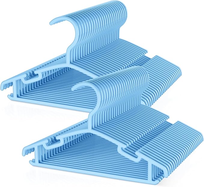Kids Plastic Hangers, Baby Clothes Hangers by VILICK