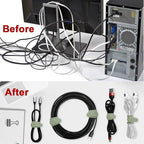 Nearockle 16Pcs Silicone Cable Straps Wire Organizer - Image 3