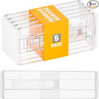 Yieach 5 Pack 6 Inch Tall Acrylic Drawer Divider by Yieach