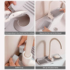 Longer Silicone Faucet Mat for Kitchen Sink – Button Style Faucet Drip Catcher - Image 2