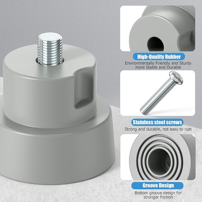 Ancable 12-Pack Door Stopper Replacement Tips, Heavy Duty Kickdown Door Stop - Image 3