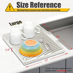 Silicone Dish Drying Mat for Kitchen Counter, Dish Drying Pad, Non-Slip Drain - Image 2