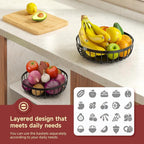 2 Tier Fruit Basket for Kitchen Counter - Image 4