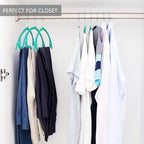 MIZGI Premium Velvet Hangers 50 Pack Heavyduty- Non Slip No Shoulder Bump Suit - Image 7