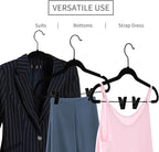 MIZGI Premium All Black Velvet Pants Hangers - Image 4