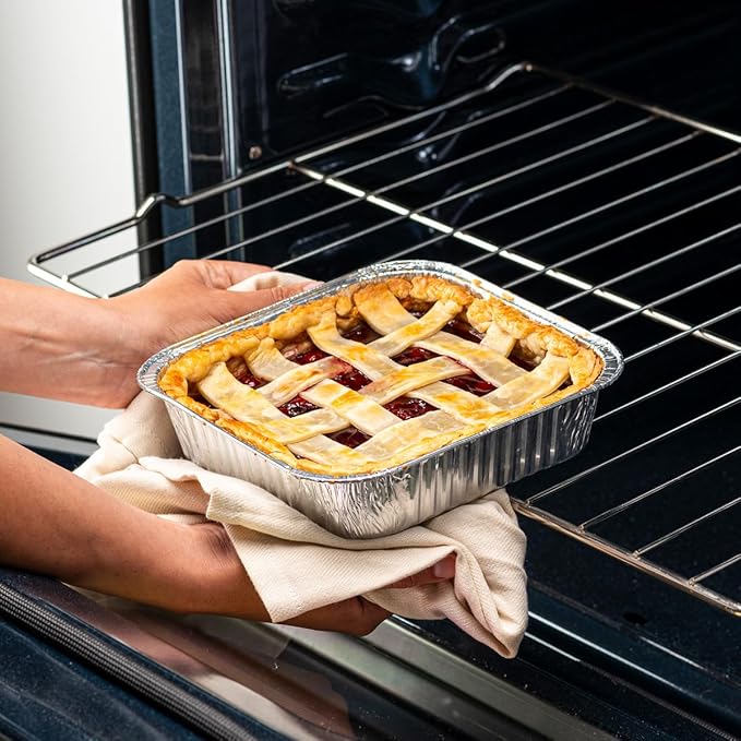GUSTO [25 Sets 8-Inch Square Foil Pans - Image 5