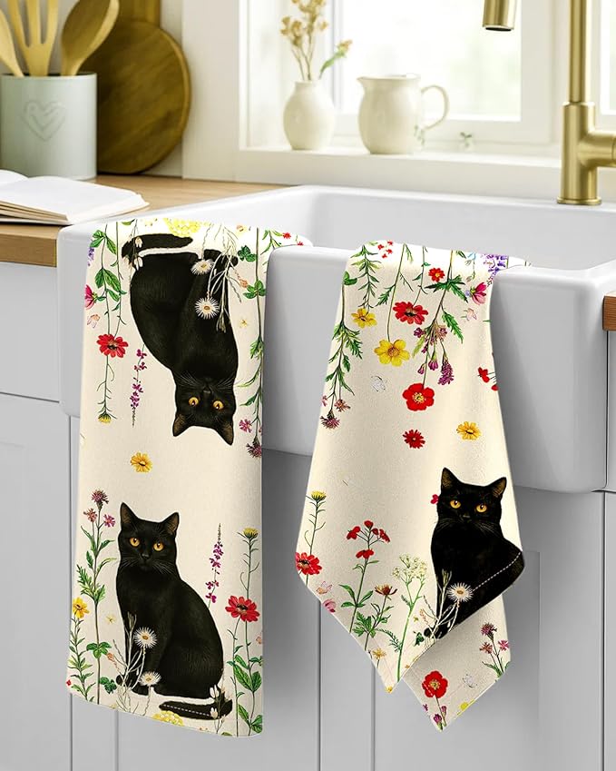 Flour Sack Kitchen Towels Set of 2-18x26 Cotton Dish Towels - Image 2