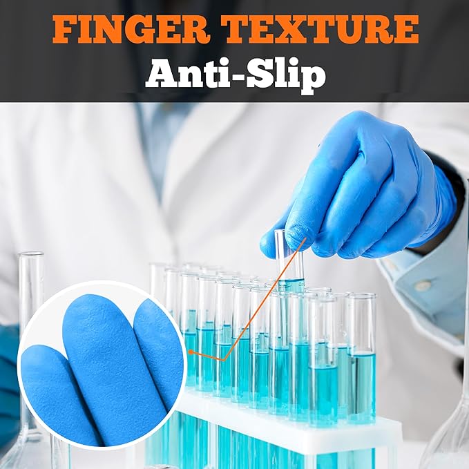 TitanFlex Nitrile Exam Gloves, Heavy Duty Nitrile Gloves, Mechanic Disposable - Image 5