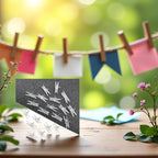 20Pcs Clear Plastic Clothes Pins, Clothes Line String Clips, Mini Pins - Image 6