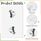 GROBRO7 Funny Dachshund Hand Towel - Image 3