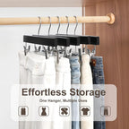 BAGAIL 10 Pack Wooden Pants Hangers - Image 5