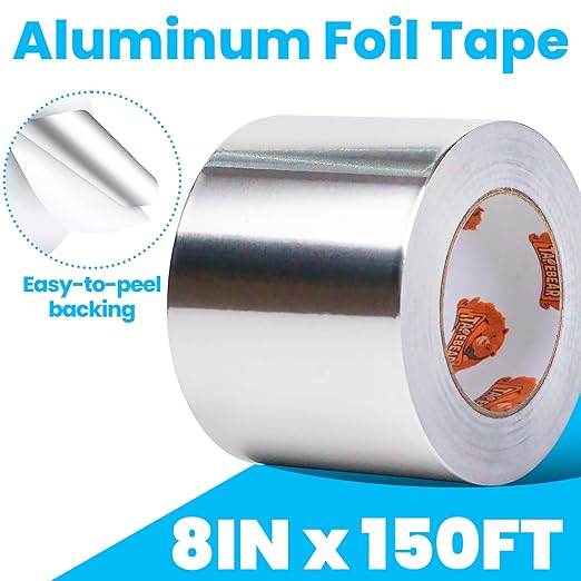 TAPEBEAR Aluminum Foil Tape 8" x 150FT, Heat Reflective Professional Heat - Image 3