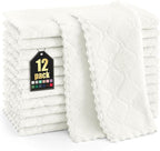 Homaxy 12 Pack Kitchen Dish Cloths, Super Soft and Absorbent Coral Velvet Dish by Homaxy