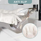 2 Pairs, 15 Inches, Nitrile Cleaning Gloves, Kitchen Dishwashing Gloves - Image 5