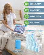 Vacuum Storage Bags for Travel, 16 Pack Vacuum Seal Bags - Image 2