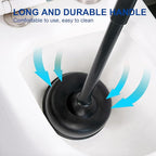 CELOX 2 Sets Black Toilet Brush and Plunger Set - Image 7