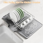 Dish Drying Mat, Silicone Dish Drying Mat - Image 2