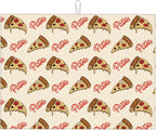 Cute Pizza Food Microfiber Dish Drying Mat by Unknown
