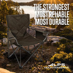ALPS Mountaineering King Kong Camping Chairs for Adults with Mesh Cup Holders and Pockets, Built Durable and Reliable with Compact Foldable Steel Frame - Image 7