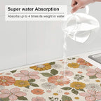Absorbent Dish Drying Mat For Kitchen Counter, Kitchen Gadgets For Easy Clean - Image 5