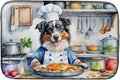 Caroline's Treasures DAC6193DDM Australian Shepherd The Chef Dish Drying Mat by CarolinesTreasures