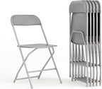 Flash Furniture Hercules Series Plastic Folding Chair - Grey - 6 Pack 650LB Weight Capacity Comfortable Event Chair-Lightweight Folding Chair by FlashFurniture