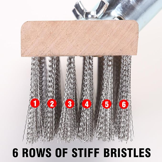MAXMAN Stainless Steel Wire Scrub Brush - Image 6
