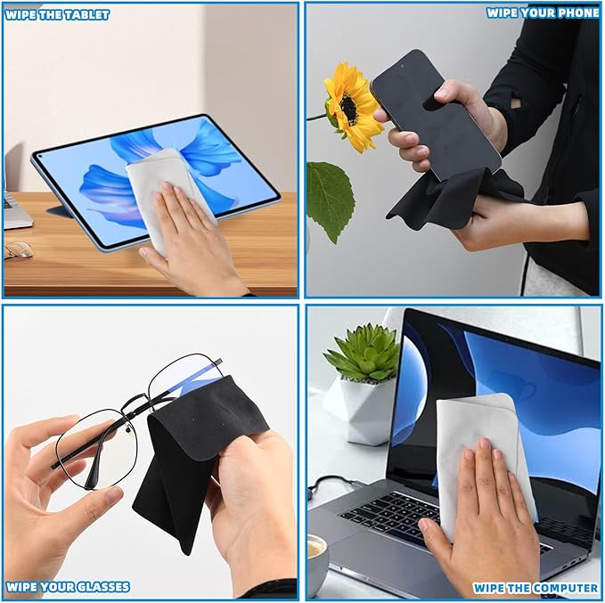 15 Pcs Glasses Cleaning Cloth Cleaner Wipes - Image 5