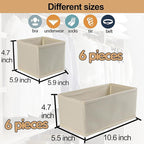 Drawer Organizer Clothes, Foldable Fabric Dresser Organizer Closet Organizers - Image 3