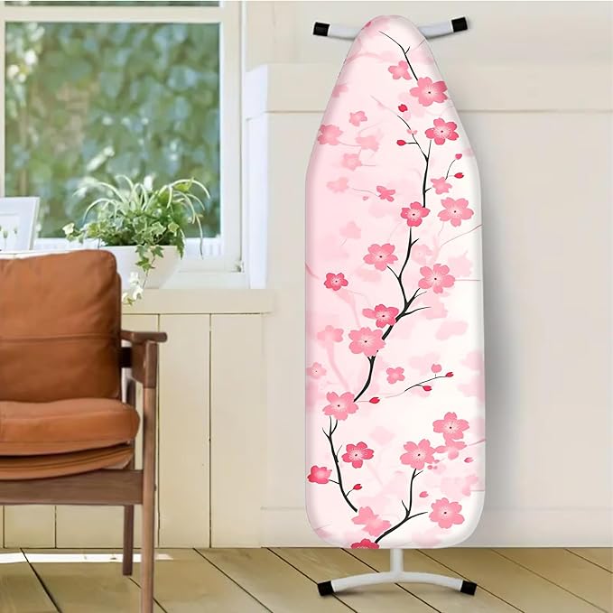 Nuxovilar Pink Cherry Blossom Pattern Ironing Board Cover, 15 * 54inch - Image 2