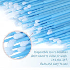 G2PLUS 500PCS Cotton Swabs, Disposable Micro Applicators Brush - Image 3