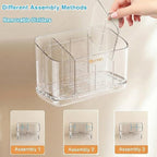 Toothbrush Holder for Bathroom Wall Mounted, 5 Slots Acrylic Toothbrush and - Image 5