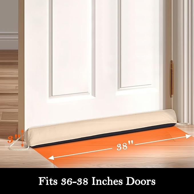 Sunolga Door Draft Stopper Blocks Hot and Cold Air - Image 2