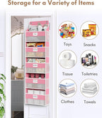 Over The Door Organizer Hanging, 5 Shelf Behind The Doors Storage, Pantry Door - Image 6