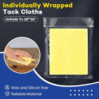 CAREGY 48Pcs Tack Cloth for Removing Dust from Woodworking, Sanding Particles - Image 3