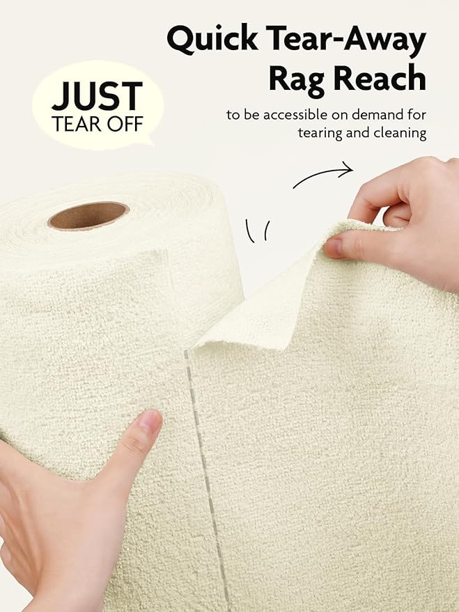 Fantasticlean Microfiber Cleaning Cloth Roll -30 Pack, Tear Away Microfiber - Image 2