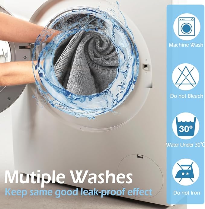 Grey Salon Towels, Super Soft and Absorbent Microfiber Hair Towel - Image 7