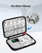 Luxtude Cable Organizer Bag, Travel Cord Organizer Bag, Electronic Organizer - Image 2