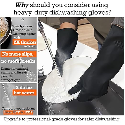 Thick Rubber Cleaning Gloves - Image 2