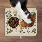 Vintage Plants Herbs Floral Dish Drying Mat - Image 9