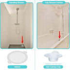 50 Pack Disposable Shower Drain Hair Catcher Mesh Stickers - Image 9