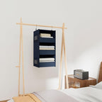 3-Shelf Hanging Closet Organizer and Storage, Foldable Hanging Closet Shelves - Image 6