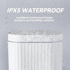 ELPHECO Bathroom Trash can Motion Sensor, Automatic Garbage can, Slim Plastic - Image 5