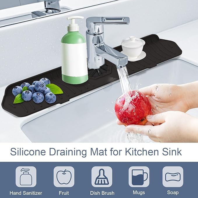 Faucet Guard - 90 Foldable Draining Mat - Image 3