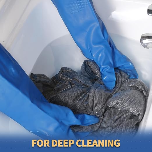 BOOMJOY Nitrile Cleaning Gloves, Heavy Duty Dishwashing Gloves, Reusable Medium - Image 7