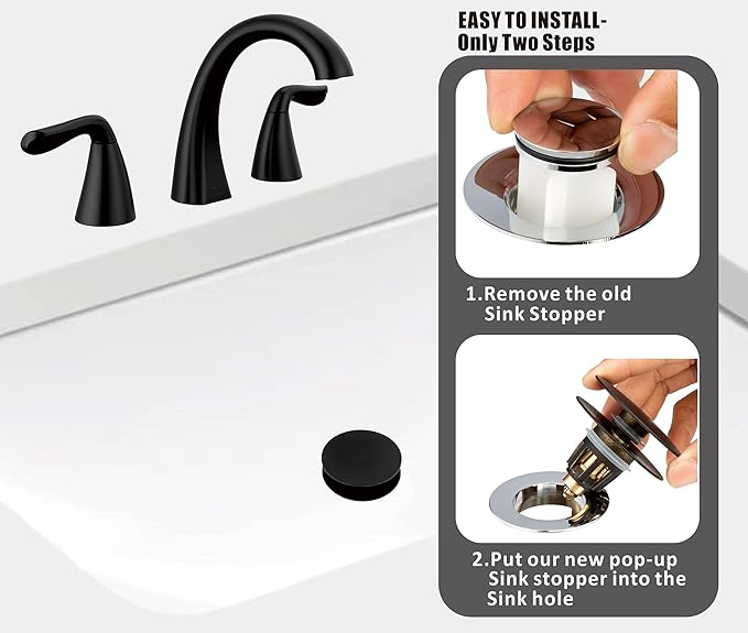 Artiwell Universal Bathroom Sink Drain Stopper, Fits Most Pop-Up Drains - Image 3